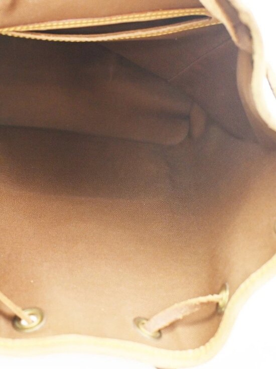 LOUIS VUITTON Montsouris MM Backpack Bag Monogram Leather Brown main image 8